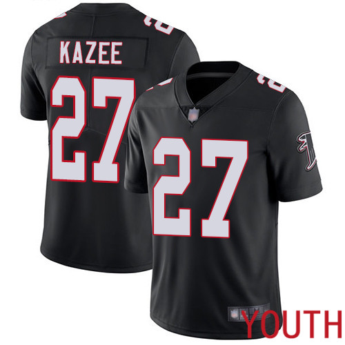 Atlanta Falcons Limited Black Youth Damontae Kazee Alternate Jersey NFL Football #27 Vapor Untouchable